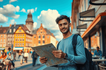 Ein motivierter neuer Ankömmling, der in Deutschland erfolgreich ist.