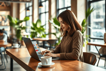 Illustration einer Bank-App, die die einfache Freigabe von Transaktionen zeigt.