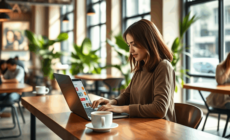 Illustration einer Bank-App, die die einfache Freigabe von Transaktionen zeigt.