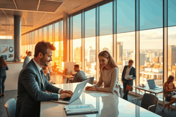 Illustration von verbesserten Lebensbedingungen in Deutschland.