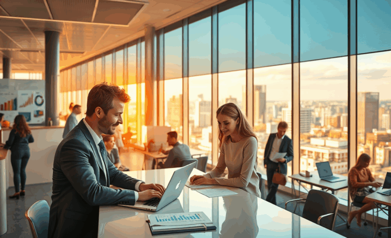 Illustration von verbesserten Lebensbedingungen in Deutschland.